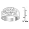 thumbnail image 4 of 14K White Gold 1 CTTW Round and Baguette-cut Diamond Ring (G-H, I1-I2), 4 of 5