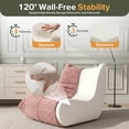 thumbnail image 3 of Walsunny Bean Bag Chair Memory Foam Bean Bag Sofa, Caterpillar Sofa, Lazy Sofa Chair Floor Sofa Couch Single Lounge Chair for Living Room, Bedroom, Office, Dorm, Pink, 3 of 8