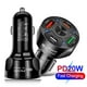thumbnail image 4 of Carga Rápida Encendedor Cigarrillos Cargador USB Rápido para Automóvil 4 Puertos con LED PD20W+Tipo-C+2USB(QC3.0+3.1A) Móviles y Otros Dispositivos Azul, 4 of 9