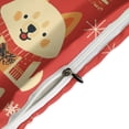 thumbnail image 4 of 3 Pcs Soft Bedding Set, Includes 1 Duvet Cover with Zipper And 2 Pillow,Shams Cartoon Cute Dog King(102"×90"), 4 of 8
