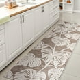 thumbnail image 5 of JONATHAN Y HAWAII 2 x 8 Runner Rug, Tobago Two-Tone Monstera Leaf - Brown/Ivory, HWC100B-28, 5 of 10
