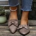 thumbnail image 4 of Womens Fashionable Casual Versatile Pointed Toe Slip-On Spring And Summer New Bowknot Flat Sandals, 4 of 8