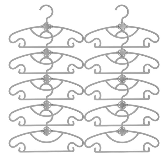 Shldybc Hangers of Clothes for Children 10 Units Plastic Hangers Infant Hangers for Children Very Persistent Hangers for Toddlers Household Essentials