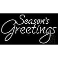 thumbnail image 1 of Seasons Greetings LED Neon Sign 20 x 37 - inches, Clear Edge Cut Acrylic Backing, with Dimmer - Bright and Premium built indoor LED Neon Sign for special occasion decor., 1 of 7