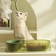 thumbnail image 4 of Cuenco Doble para Gatos Comedero Doble Plato Cuenco Cerámica para Agua Comida para Gatos con Cuchara Mezcladora Cuenco para Alimentación Mascotas para Gatos Pequeños y ANGGREK  Otros, 4 of 8