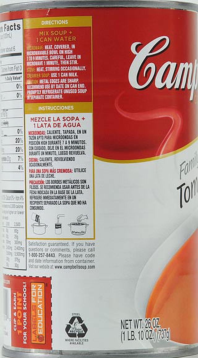 Campbell's Family Size Tomato Soup 26oz