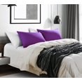 thumbnail image 3 of Parkdale Set of 2 Ultra Soft Microfiber Zippered Pillow Cases (Standard, Purple), 3 of 7