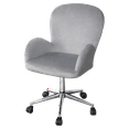 thumbnail image 3 of Impressions Vanity Colette 360 Degree Swivel Makeup Chair with Cushioned Seat (Cool Grey Velvet), 3 of 6
