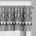 thumbnail image 3 of Ambesonne Vintage Tribal Valance Pack of 2, Monochrome Aztec Art, 42"X18", Charcoal Grey Pale Grey, 3 of 5