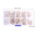 thumbnail image 2 of Mobutofu 180pcs/set Outer Hexagon Bolt Screw Nut Set Brass Fasteners With Storage Box, 2 of 4