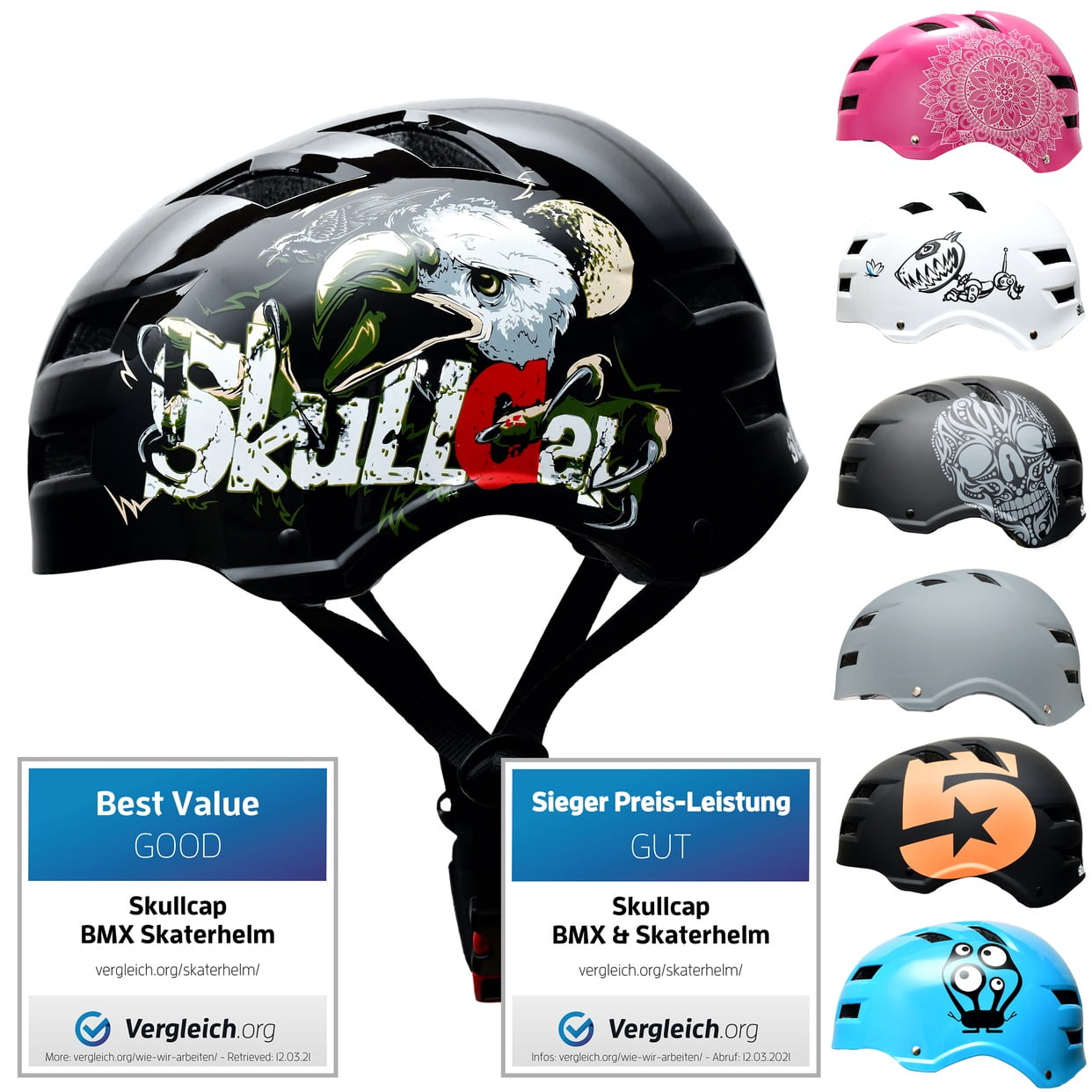 skull bike helmet