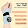 thumbnail image 2 of Rechargeable Electric Wrist Massager for Carpal Tunnel, 8 Modes 30 Intensities, 360 Adjustable Wrap Heating Pad for Home Office Sports (wwx), 2 of 6