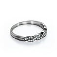 thumbnail image 4 of 0.25 Carat Round Cut Pave-Channel Infinity Wedding Band in 18K Black Gold Plating over Silver, 4 of 4