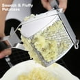 thumbnail image 4 of SDJMa Potato Ricer, Stainless Steel Potato Masher Heavy Duty for Smooth and Fluffy Mashed Potatoes Fruit Vegetable Press Baby Food Masher, 4 of 7