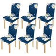 thumbnail image 1 of Funda Protectora Elástica ABPHQTO para silla Margaritas Blancas Juego de 6, 1 of 4