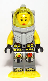 New Genuine LEGO Samantha Rhodes Diver 5 Atlantis Minifig 8061 8078 