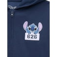 thumbnail image 2 of Stitch Girls Graphic Full Zip Hooded Sweatshirt, Sizes 4-16, 2 of 3