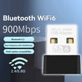 thumbnail image 3 of 900Mbps WiFi 6 Adaptador USB Bluetooth 5.3 AX900 USB Dongle Tarjeta de Red Inalámbrica de Doble Banda 2,4/5G Controlador Libre para PC, 3 of 5