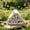 B, variant on Ceramic Bee House Hotel, Natural Printed Pollinator Nesting Habitat with Multi-Sized Holes, Outdoor Garden Shelter for Solitary Bees and Leafcutter Bees