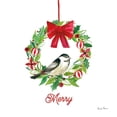 thumbnail image 3 of Zaman, Farida 20x20 Black Modern Framed Museum Art Print Titled - Holiday Wreath, 3 of 5