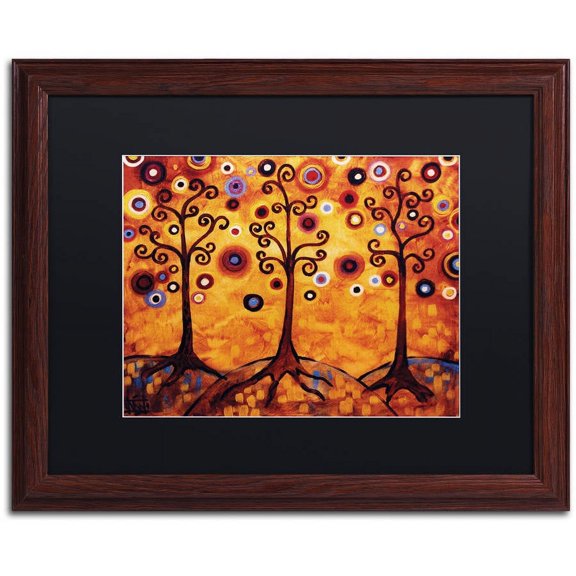 Trademark Fine Art "18" Canvas Art by Natasha Wescoat, Black Matte, Wood Frame