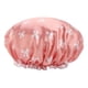 thumbnail image 3 of Gorro de ducha multiusos, accesorio impermeable para uso en salones, hoteles y hogares. Rosa, 3 of 9