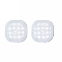 ACDANC 2 Pack Shower Drain Hair Catcher,Hair Drain Catcher with Suction Cups,Bathtub Hair Drain Catcher for Bathroom Bathtub Kitchen Sinks,Hair Catcher Shower Drain,Bathtub Drain Hair Catcher,White