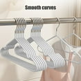 thumbnail image 4 of sruoe Clothes Hangers, Hangers for Clothes, Adult Hangers for Any Clothing, Padded Clothes Hangers for Everyday Use, White, 10pcs, 4 of 6