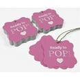 thumbnail image 5 of Inkdotpot Hang Tags Ready To Pop Baby Shower Favor Bracket Shape Gift Tags Real Silver Foil Bonbonniere Tag Pack Of 100, 5 of 7