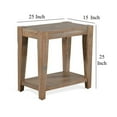 thumbnail image 5 of Lilly Accent Chairside Table, Light Brown Wood, Rectangular 25 Inch, 5 of 5