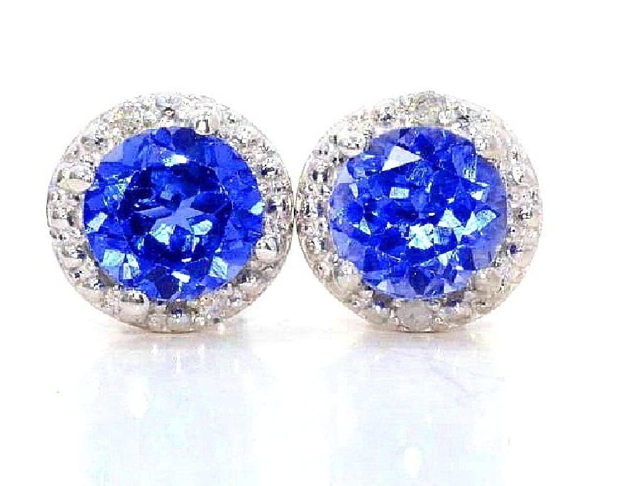 blue sapphire stud earrings blue sapphire stud earrings
