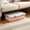 Pink, variant on Low Profile Under Bed Rolling Storage Box, Plastic Container with Lid, Secure Side Clips & Built-In Wheels, Stackable Organizer For Linens, Blankets & Sundries