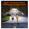 thumbnail image 4 of Paquete De 2 Lámparas Solares Sensor De Movimiento 3 Modos Malubero, Negro, 4 of 5