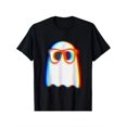 thumbnail image 1 of T-Shirt Rétro-Futuriste Amusant pour Hommes - Imprimé Psychédélique Glitch, Col Rond, Tenue de Fête d'Été Adaptée pour Halloween & Événement Techno, 1 of 5