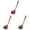 Brown 3PCS, variant on YWIYIUD 1PC Wooden Spoon, 10inch Long Handle Soup Spoon Large Kitchen Wooden Spoon Long Handle Wood Spoon Utensil for Cooking Serving Cookware Kitchen Cookware
