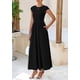thumbnail image 3 of Vestido largo casual de verano PRETTYGARDEN para mujer negro, talla pequeña, 3 of 9
