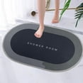 thumbnail image 5 of Ashosteey Diatomaceous Bath Rug Super Absorbent Quick Dry, Rubber Backing Non Slip ,Washable Bathroom Floor Mats, Shower Rug for In Front Of Bathtub,Shower Room, 5 of 7