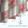 thumbnail image 6 of Pioneer Flower Floral Print Pattern Shower Curtain 36"x72", Bathroom Decorative Shower Curtain Set with 12 Hooks, Waterproof Washable, 6 of 6