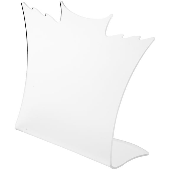 Plymor Frosted Acrylic Winged Necklace Display Stand, 8.5" W x 3" D x 7.25" H
