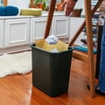 Space Saving Wastebasket Fits Under Desk And Small Narrow Spaces In