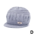 thumbnail image 4 of Gorro de piel sintética de lujo para mujer, resistente al viento y con orejeras, perfecto para otoño e invierno, cálido y cómodo, diseño elegante para mujeres mayores, O7P5, 4 of 5