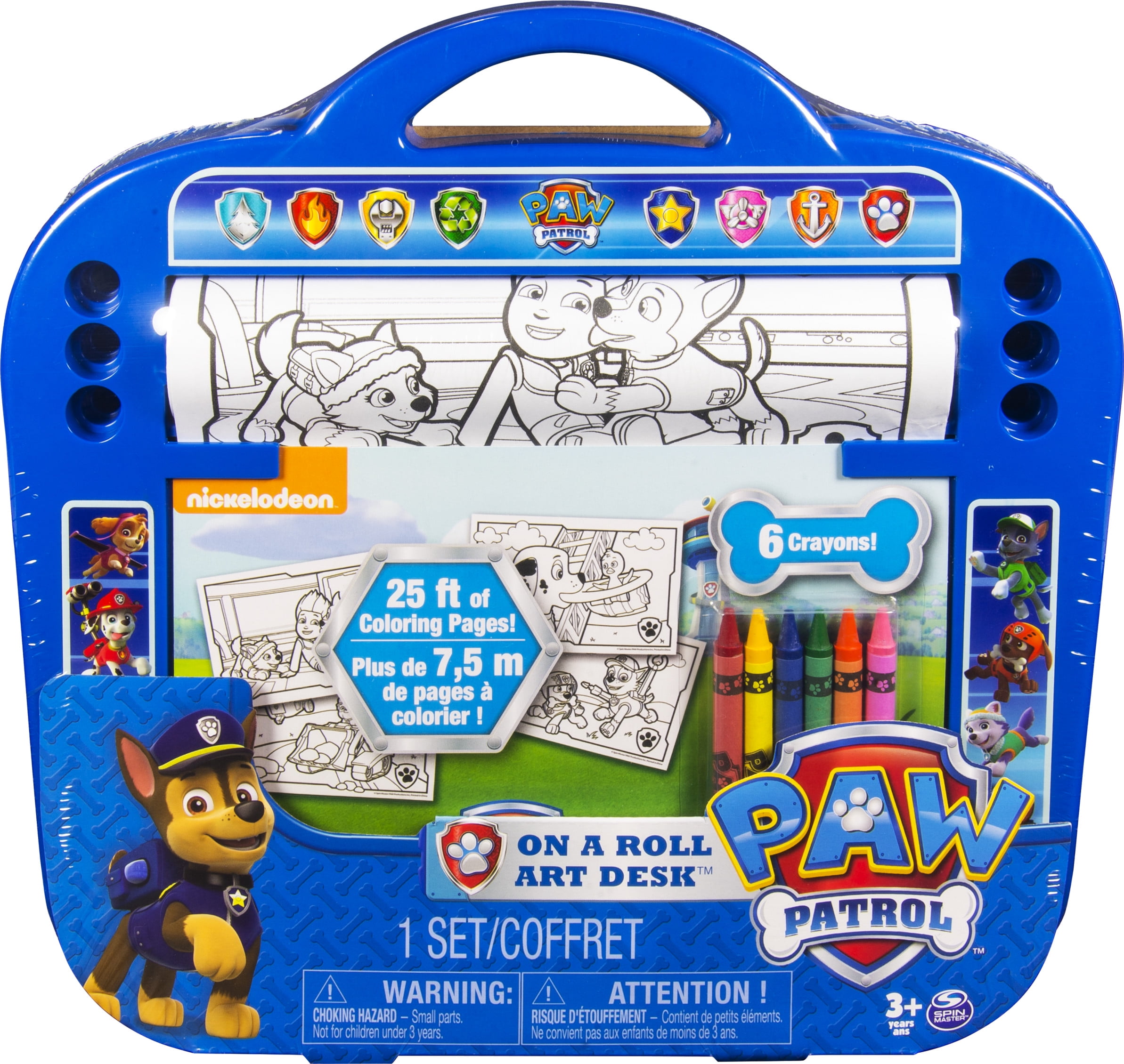 by Grafix Children's Art Desk Box Set with 5M Paper Roll and Crayons 