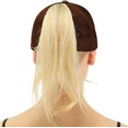 thumbnail image 3 of LAICAIW Ponytail Baseball Cap Messy High Bun Adjustable Mesh Trucker Sun Hat for Women, 3 of 4