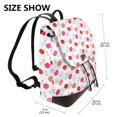 thumbnail image 2 of Salouo Red Lips 1 Pattern PU Leather Backpack,Purse for Women Fashion Multipurpose Design Handbag Ladies Shoulder Bags Travel Backpack, 2 of 4