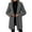 Dark Gray, variant on Kaemgyyd Long Cardigans for Women Fuzzy Sherpa Lined Open Front Warm Coat Lightweight Solid Fleece Hooded Outwear