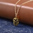 thumbnail image 4 of AYYUFE Vintage Women Pine Cone Shape Pendant Thin Chain Necklace, 4 of 7