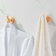 thumbnail image 5 of 2-Piece Wall-Mounted Bathroom Robe Hook with hidden mounting base in Gold, 5 of 7