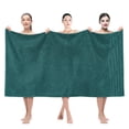 thumbnail image 1 of Toalla de baño American Soft Linen, 100% algodón, 600 g/m², color verde azulado, 90 x 180 cm, 1 of 9