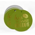 thumbnail image 2 of Inkdotpot Gold Foil Paper Hang Tags Kiss The Miss Goodbye Bridal Shower Favor Tags 50 Pieces, 2 of 6