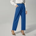 thumbnail image 5 of XFLWAM Wide Leg Dress Pants for Women High Waisted Pull On Business Casual Work Pants Elastic Waist Dressy Trousers Pockets, 5 of 8